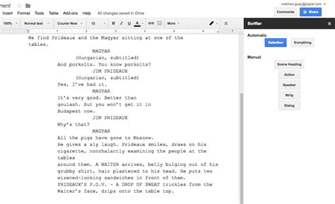 Play Script Template Google Docs
