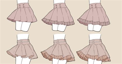 Pleated Skirt Drawing Reference