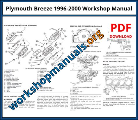 Plymouth Breeze Service Repair Workshop Manual Download 1995 2000