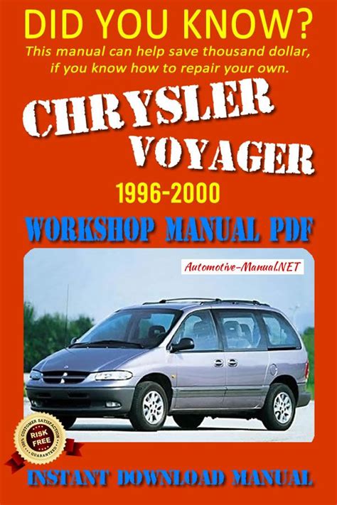 Plymouth Voyager 1996 1999 Factory Service Repair Manual