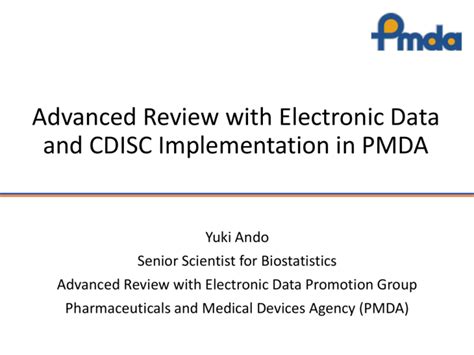Pmda Data Standards Catalog