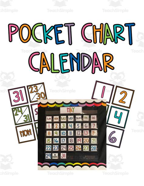Pocket Chart Calendar Pieces