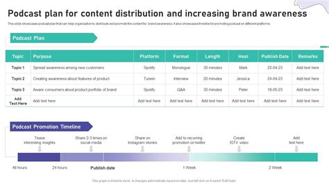 Podcast Marketing Plan Template
