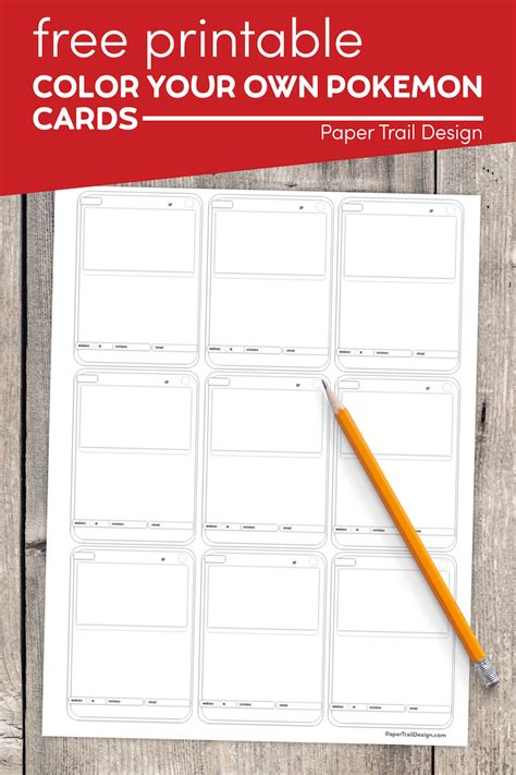 Pokemon Card Printable