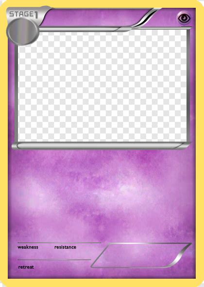 Pokemon Card Template Png