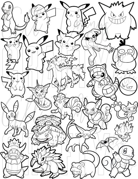 Pokemon Printable Sheets