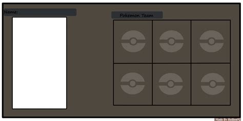 Pokemon Team Template