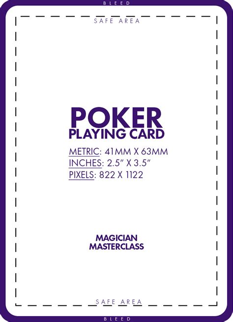 Poker Card Templates Free