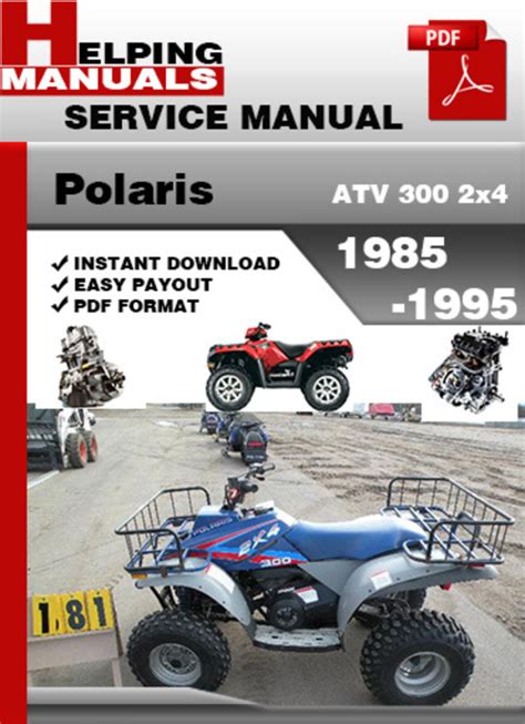 Polaris 300 400 2x4 4x4 Atv Service Repair Pdf Manual Download 1994 1995