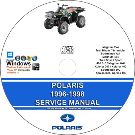 Polaris 400 6x6 1996 1998 Pdf Service Manual Download