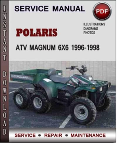 Polaris 400 6x6 Magnum 6x6 Atv Full Service Repair Manual 1996 1998