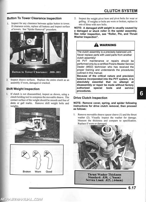 Polaris 450 500 Efi Atv Service Repair Manual 2007 2009