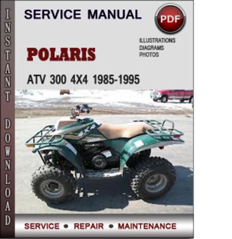 Polaris Atv 300 4x4 1985 1995 Factory Service Repair Manual Download Pdf