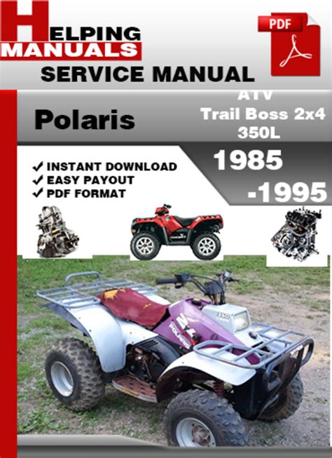 Polaris Atv 350 2x4 1992 Workshop Repair Service Manual Pdf