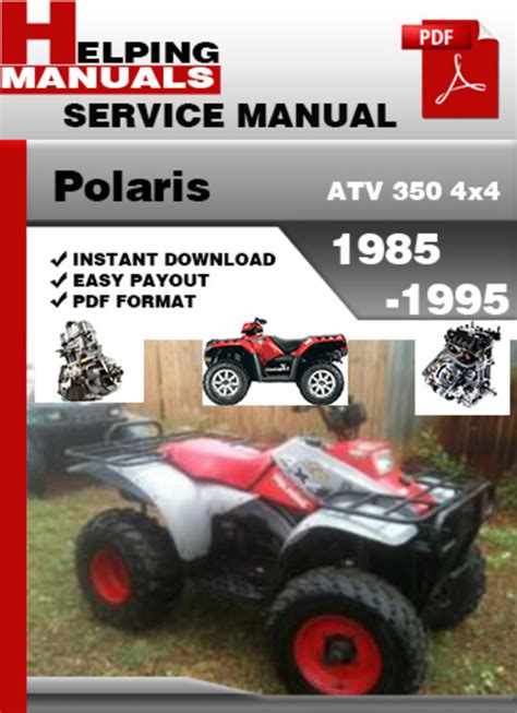 Polaris Atv 350 4x4 1985 1995 Service Repair Manual