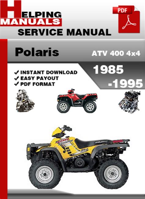 Polaris Atv 400 4x4 1994 1995 Factory Service Repair Manual