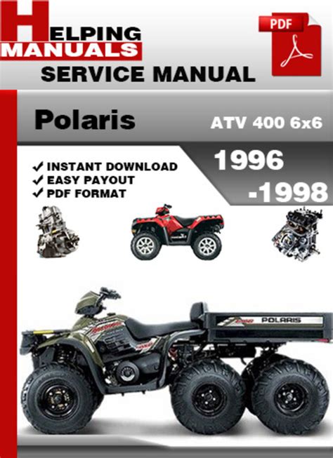 Polaris Atv 400 6x6 1996 1998 Repair Service Manual