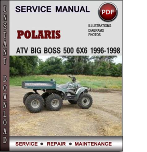 Polaris Atv Big Boss 500 6x6 1998 Repair Service Manual Pdf