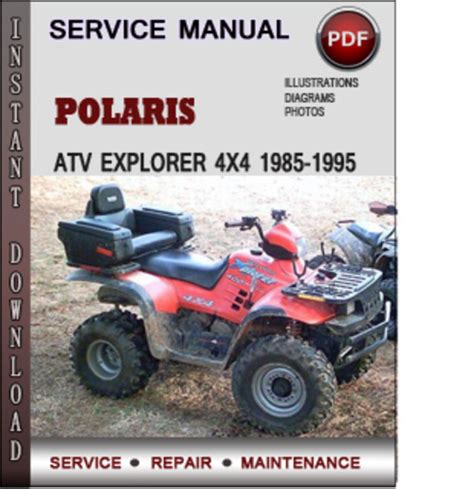 Polaris Atv Explorer 4x4 1985 1995 Factory Service Repair Manual Download Pdf