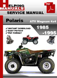 Polaris Atv Magnum 4x4 1996 1998 Workshop Service Manual