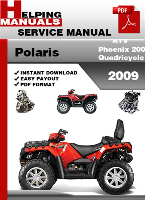 Polaris Atv Phoenix 200 2009 Service Repair Manual