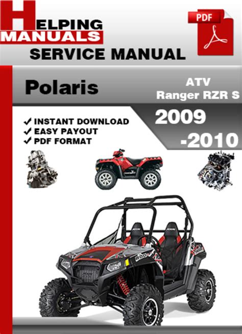 Polaris Atv Ranger Rzr S 2009 2010 Factory Service Repair Manual Download Pdf