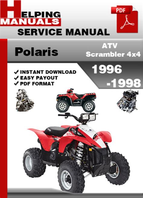 Polaris Atv Scrambler 4x4 1996 1998 Factory Service Repair Manual Download Pdf