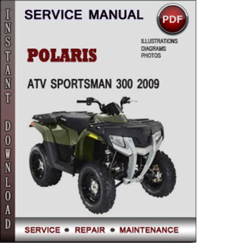 Polaris Atv Sportsman 300 2009 Factory Service Repair Manual Download Pdf