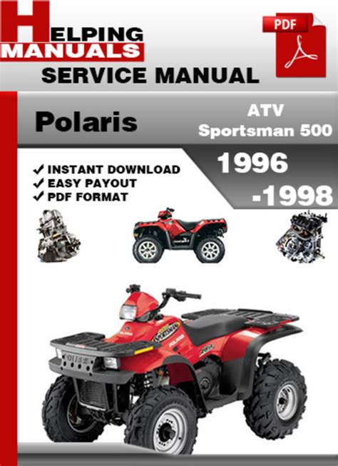 Polaris Atv Sportsman 500 1996 1998 Factory Service Repair Manual Download Pdf