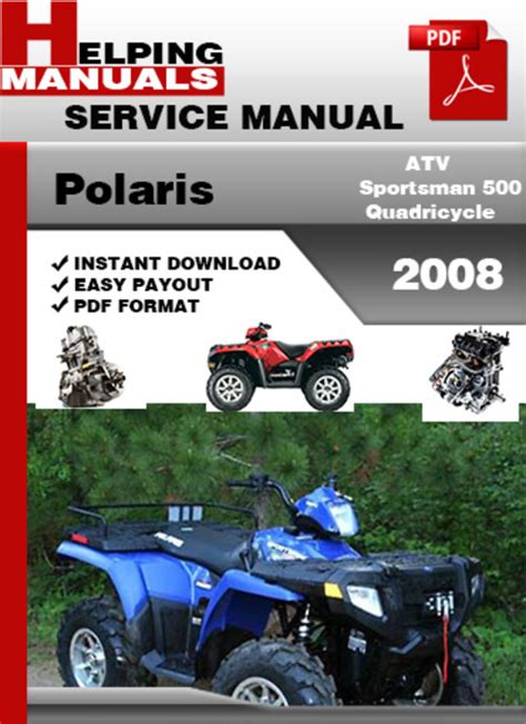 Polaris Atv Sportsman 500 2008 Factory Service Repair Manual Download Pdf