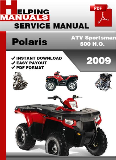 Polaris Atv Sportsman 500 Efi 2009 Factory Service Repair Manual Download Pdf