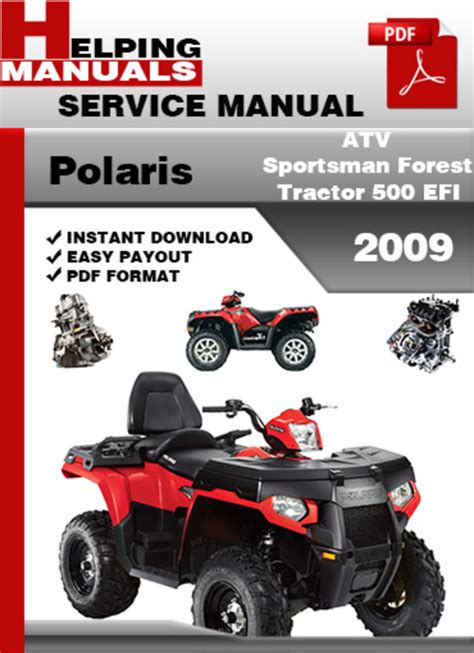 Polaris Atv Sportsman 500 Efi X2 Quadricycle 2009 Factory Service Repair Manual Download Pdf