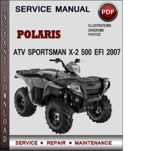 Polaris Atv Sportsman X 2 500 Efi 2007 Factory Service Repair Manual Download Pdf