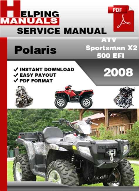 Polaris Atv Sportsman X2 500 Efi 2008 Factory Service Repair Manual Download Pdf