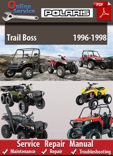 Polaris Atv Trail Boss 1996 1998 Factory Service Repair Manual Download Pdf