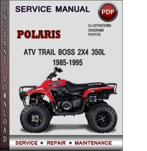 Polaris Atv Trail Boss 2x4 350l 1990 1992 Service Manual Pdf