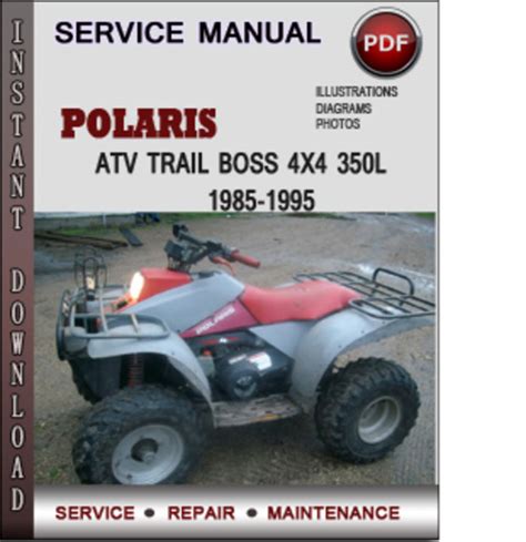 Polaris Atv Trail Boss 4x4 350l 1990 1992 Service Manual Pdf