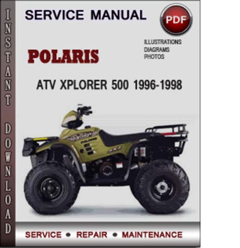 Polaris Atv Xplorer 500 1996 1998 Factory Service Repair Manual Download Pdf