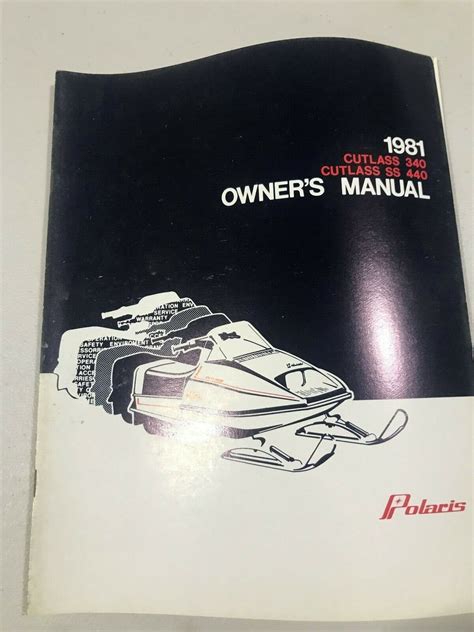 Polaris Cutlass 1981 Workshop Service Repair Manual