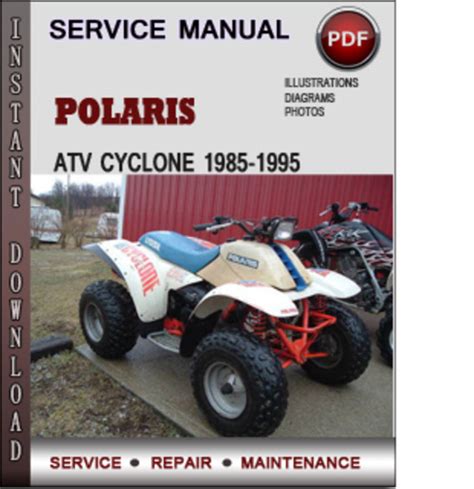 Polaris Cyclone Atv Full Service Repair Manual 1987