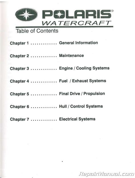 Polaris Freedom 2004 Factory Service Repair Manual