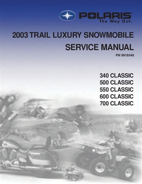 Polaris Indy Classic Snowmobile Service Manual Repair 2003