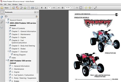 Polaris Predator 500 Atv Full Service Repair Manual 2003