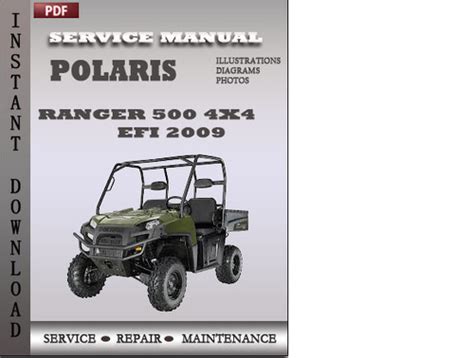 Polaris Ranger 500 4x4 Efi 2009 Online Service Repair Manual