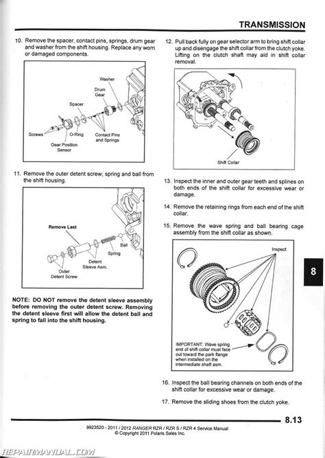 Polaris Ranger Rzr 2011 Workshop Repair Service Manual Pdf