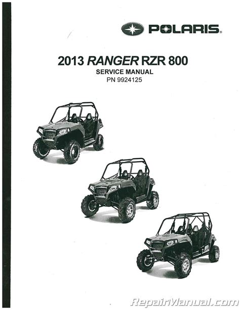 Polaris Ranger Rzr Rzrs 800 Service Repair Manual 2009 2011