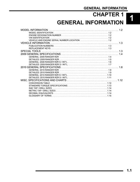 Polaris Ranger Rzr S 2011 Factory Service Repair Manual Download