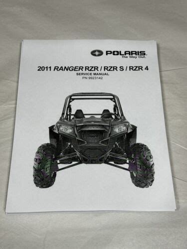 Polaris Ranger Rzr S 800 Full Service Repair Manual 2011 2012