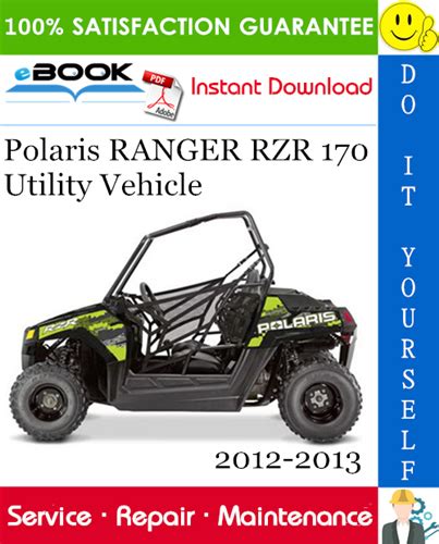 Polaris Rzr 170 Service Manual Repair 2012 2013 Utv