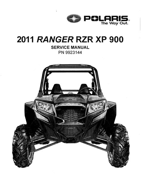 Polaris Rzr Xp 900 Service Repair Pdf Manual 2011 2012